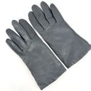 Isotoner Vintage  Women's Genuine Leather Acrylic Lined Winter Gloves Gray large Photo 1