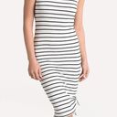 BB Dakota What's The Rouche Dress Size S, sleeveless, Striped White/black Photo 0