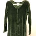 Flax Vintage 90’s  Green Velour Maxi Dress Small Photo 2