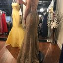 Amelia Couture Gold Mermaid Prom Dress  Photo 3