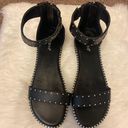 Bamboo Black Rhinestone Sandals Photo 1