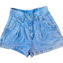 Calvin Klein Vintage  Super High Waist Denim Jean Shorts Size 9 Photo 0