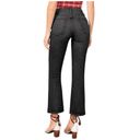 Reformation  Jordi Kick Flare Button Fly Ankle Jeans Black 24 Photo 1