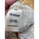 Hudson  Cut-Off Shorts Women 34 White Denim Regular Fit Casual Preppy Hipster B61 Photo 4