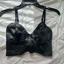 Commando Faux Leather Longline Bralette Photo 3