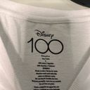 Disney 100 White T Shirt Graphic Print Round Neck Pullover Short Sleeve Large Photo 2