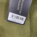 Modcloth NWT  Voodoo Vixen Air of Sophistication Coat Size 6 Olive Green Faux Fur Photo 6