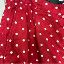 Ralph Lauren  Vintage Red & White Polka Dot Linen Shorts Size 16 Photo 6