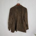 Marsh Landing Vtg  Womens Jacket Large Brown Suede Leather Button Down Shacket Photo 88