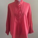 Tuckernuck  Poppy Pink Teagan Ruffle Popover Blouse Size Medium Photo 2