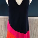 Slate + Willow  Navy Color Block Halter Keyhole Photo 4