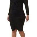 Torrid  New Ruched Long Sleeve Bodycon Dress in Black Size 4X Size 4 Photo 0