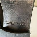 ALLSAINTS  Classic Leather Motorcycle Biker Boots EU 37/US 6 Gray Moto Photo 12