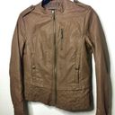 Bernardo  Faux Leather Zip Front Jacket Size Small Photo 0