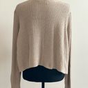 Cotton On Cotton:On Beige Oversized Cropped Cable Sweater Photo 6