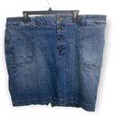 Lane Bryant  Button Fly Denim Skirt Photo 0