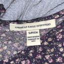 American Eagle Purple Floral Tunic Dress Photo 3