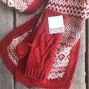 Mossimo Womens Scarf & Gloves Set One Size Rust Cream Fingerless NEW Photo 1