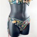 Agua Bendita  Malena Sweetheart Ruffle Two Piece Floral Bikini Green Large Photo 6