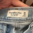 Abercrombie & Fitch  Light Wash Crossover Ultra High Rise 90s Straight Jean 10/30 Photo 1