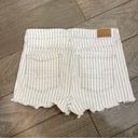 American Eagle  High-Waisted Striped Denim Short Short Photo 1