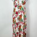 Vix Paula Hermanny  Tropical Floral Pineapple Halter Maxi Dress M/L Coverup Photo 3