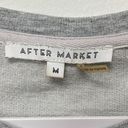 After Market  Women's Gray Pullover Top Medium Tunic Scoop Neckline Modernist Photo 7