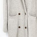 J.Crew  Double Breasted Longline Supersoft Yarn Wool Blend Cardigan S Grey Photo 3