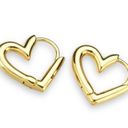 Love Heart Stud Earrings for Women Simple Style Gold Photo 0