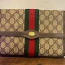 Gucci Vintage  Clutch Bag Purse Sherry Line Brown Authentic Photo 0