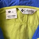 Columbia Vintage  Lime & Blue Quarter Zip Windbreaker Jacket Photo 7