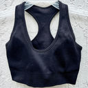 Bo and Tee  Racerback Sports Bra & High Rise Leggings Set Black Women's Size XS Photo 1