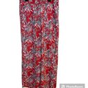 Loft Ann Taylor  Orange Floral Print Wide Leg Pants Size Small Photo 0