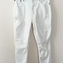 Abercrombie & Fitch  Mom Jeans Distressed White Jeans Size 8R Preppy Photo 0