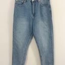 Amuse Society  Stella Midrise Light Blue Tapered Leg Button Fly Jeans Size 29 NEW Photo 0