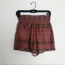 Olivaceous  Burgundy Boho High Rise Shorts Women’s Size Small NWT Photo 1