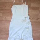 Blue Blush White Wrap Dress Photo 0