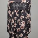 Charlie o . By Kinnucans taupe floral tunic dress size medium Photo 0