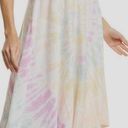 525 America  Revolve Tie Dye Handkerchief  Hem Maxi Dress size L Photo 0