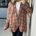 Free People : Simply Plaid Blazer Red Combo Photo 1