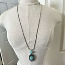 Lucky Brand  blue and silver long  necklace Photo 1