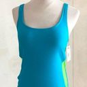 Tyr. Piece Swimsuit Paparazzi Sheer Neon Retro Bright medium Fit NEW Photo 3