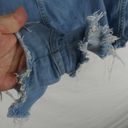 Pretty Little Thing  Light Wash Cutoff Denim Shorts Frayed 5 Pocket Jean High Rise Photo 1