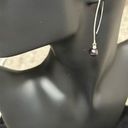 Onyx  bead and sterling silver EUC dangle earrings.  Genuine stones & marked 925 Photo 1