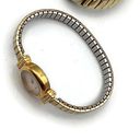 Monet Vintage  Quartz Gold Tone Streched Band Watch Need Some Work Photo 3