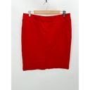 J.Jill  Skirt Women MEDIUM Red Viscose Nylon Spandex Blend Stretch Pencil Mini Photo 1