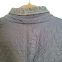 Talbots  Blue Quilted Fleece Lined Mockneck Midweight Womens Vest Size Large Photo 7