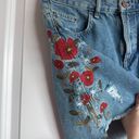 ZARA Basics Embroidered Jean Skirt Photo 2