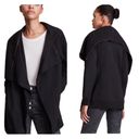 All Saints Dahlia black asymmetrical convertible sweatshirt jacket XS Photo 8