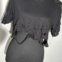 Necessary Clothing  Distressed Crop Top Size Small Photo 10